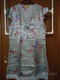 Pigiama 100% seta e cotone, Kimono