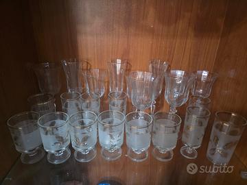 set bicchieri cristallo 