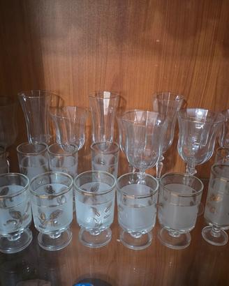 set bicchieri cristallo 