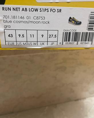 Scarpe diadora antinfortunistiche
