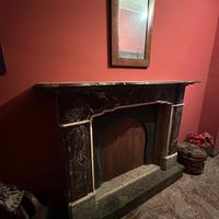 Camino antico marmi policromi milano piazza cast.