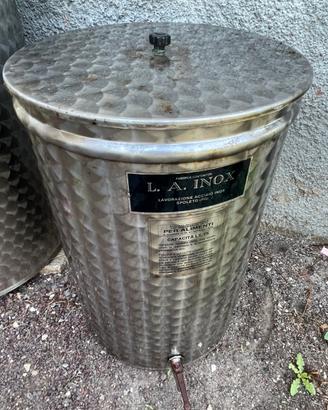 Botte acciaio inox 75L