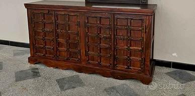 credenza etnica in legno massiccio