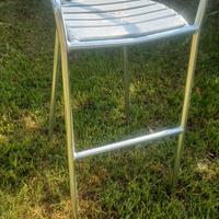SGABELLO ALLUMINIO ALTO BAR PUB ARREDO  CARLBERG 