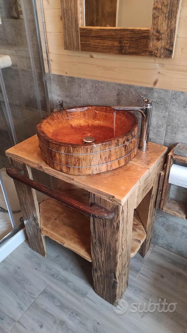 Lavabo in legno antico - Arredamento e Casalinghi In vendita a Prato