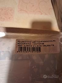 Set paracolpi e piumone per lettino bimbi