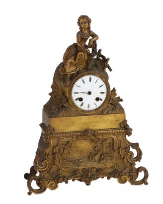 Orologio da Appoggio in Bronzo Dorato - Metà '800