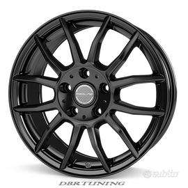 Cerchi lega 17 PROLINE AX100 Black FIAT MINI RENAU