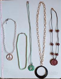 Lotto 8 Collane Bigiotteria 