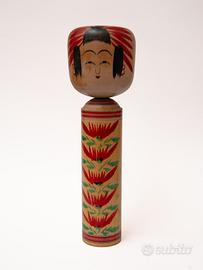 Kokeshi giapponese vintage Moriya Kazuo 森谷和男