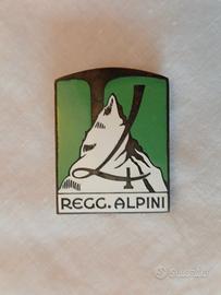 Distintivo Alpini 4° reggimento Regio esercito