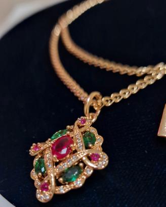collana vintage imperiale in oro 14 k
