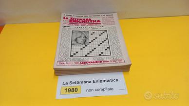 LA SETTIMANA ENIGMISTICA, anno 1980, NON compilati