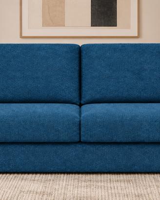 Divano letto colore blu/ rete elettrosaldata