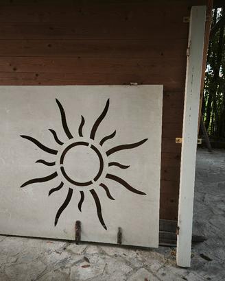 Porta per esterno in acciaio.