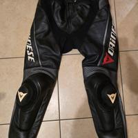 pantaloni moto Dainese in pelle tg 54