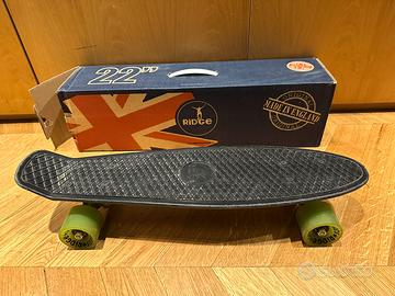 Ridge Skateboard 22" mini cruiser nero e verde