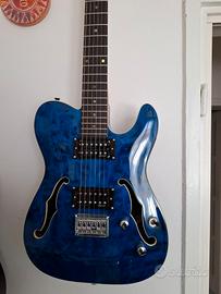 Harley Benton TE-90QM HH Trans Blue
