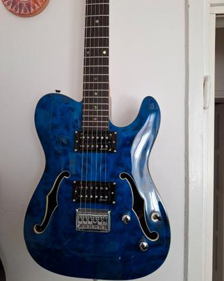 Harley Benton TE-90QM HH Trans Blue