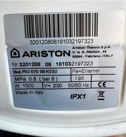 Scaldacqua elettrico ad accumulo ARISTON 100 litri