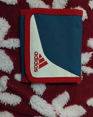 Portafoglio Adidas Vintage anni 90/2000 - Blu e Ro