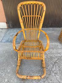 Sedia a dondolo vintage anni ‘60