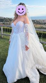 Abito sposa Luna Novias taglia 40