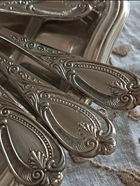 Servizio posate vintage silverplated per 6 persone