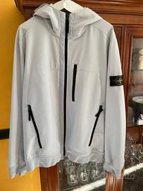 STONE ISLAND SOFT SHELL R, COLOR GHIACCIO/BIANCO