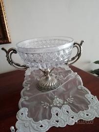 alzatina antica in cristallo 