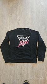 FELPA NERA GUESS ICON 16 ANNI bambina ragazza