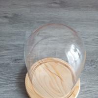 Cupola in vetro Base legno.