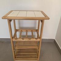 scaffale mobile portabottiglie