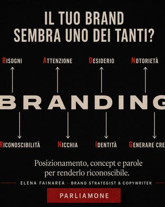 Consulente di Branding,Copywriting