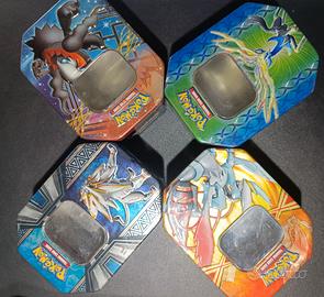 4 Scatole vuote Pokemon portacarte