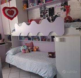 cameretta, letto soppalco, letto castello