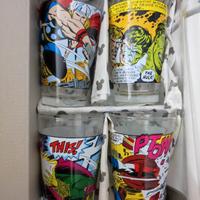 Marvel - 4 Bicchieri Vetro - Disney Store 