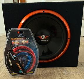 Subwoofer con kit di cabi nuovi e casse Sony