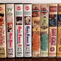 lotto 10 vhs di animazione giapponese