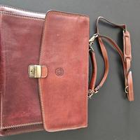 borsa in pelle a tracolla più portadocumenti 