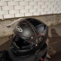 casco hjc in fibra doppia visiera