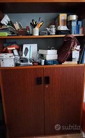 libreria in legno ciliegio 