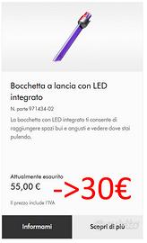DYSON BOCCHETTA A LANCIA  CON LED V15