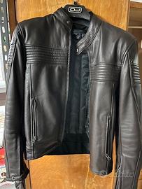 Giubbotto in pelle marrone due strati