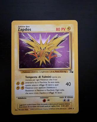 Zapdos - non holo - fossil 1st ed