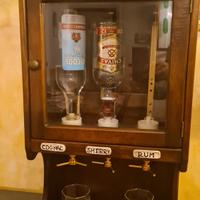 vetrinetta bar dosaliquori vintage