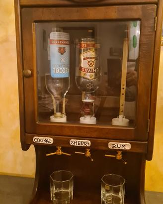 vetrinetta bar dosaliquori vintage