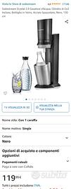 Sodastream Crystal 2.0 gasatore acqua
