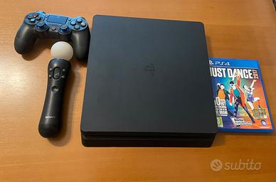 PS4 Slim-+ 2controller, Just Dance e cavi