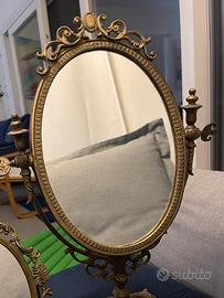 Specchio vintage con inclinazione regolabile